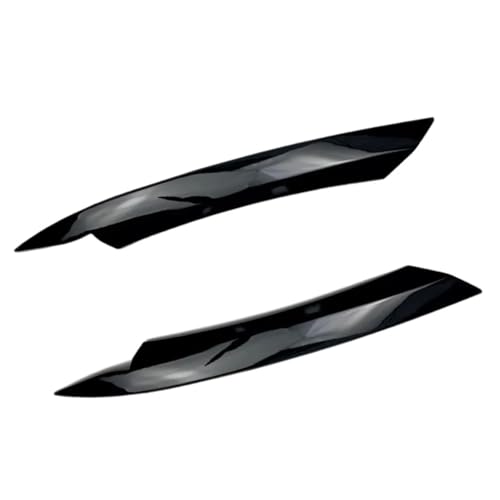 ZDPVK Autoscheinwerfer-Augenbraue for VW, for Passat B7 2010 2011 2012 2013 2014 Auto Glänzend Schwarz Scheinwerfer Augenbrauen Augenlid Abdeckung Dekorative Verkleidung(Glossy Black)