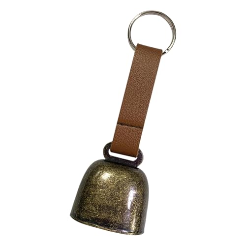 Bear Bell - Haustierkragen Bell, Wandergeräuschmacher | Anti -Diebstahl Bear Bell -Schlüsselbund mit Kunstlederband, Sound Alarm Tracker für Survival Bying Trekking Outdoor -Sicherheit für Haustiere u