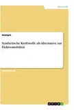 Synthetische Kraftstoffe als Alternative zur Elektromobilität