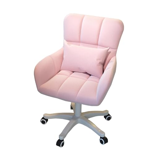 Ergonomischer Schreibtischstuhl aus Samt mit 360°-Drehgelenk, höhenverstellbar, Lendenwirbelstütze und Rollen, bequemer Computer-Sessel, einfache Montage