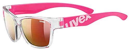 uvex Unisex Kinder, sportstyle 508 Sonnenbrille, clear pink/red, one size