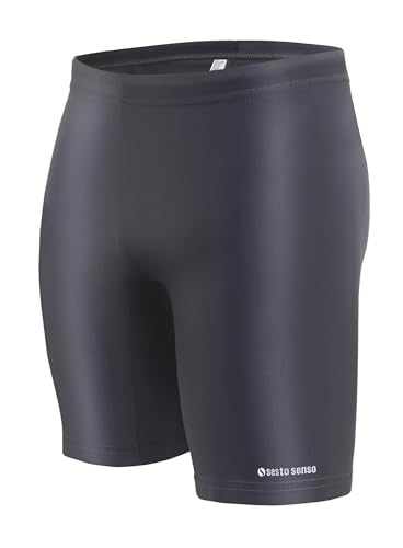 sesto senso Herren Jammer Badehose Badeshorts Lang Eng Boxer Surfen Segeln Wassersport L Graphite