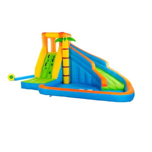 - Aufblasbare Hüpfburg VIVI - 400x 300 x 225 cm - inkl. Gebläse und Zubehör, UV-Beständig I Spielburg Springburg Hüpfschloss