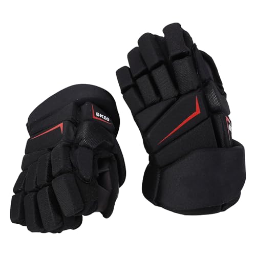 Brrnoo Hockeyhandschuhe, Eishockeyhandschuhe Eishockeyhandschuhe Lacrosse Handschuhe Hockeyfinger Schutzhandschuhe Hockeyspieler (12 Zoll)
