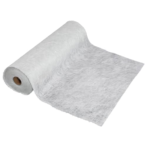 ybaymy Fiberglasgewebe 450g/m² Glasfasermatte Fiberglas 1 * 10M Teppich aus Fiberglas for Epoxy Resin and Polyester Resin Glasgewebe Glasfaser für Reparatur Boot Pool Wanne Autos Dächer