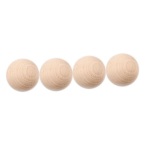 BESPORTBLE 4 Stück Krocket Sport Ball Im Freien Boccia Im Freien Rollende Boccia-Kugeln Boccia-bälle Kinderbälle Hof Boccia Boccia-bausatz Für Den Garten Freizeit Boccia Holz