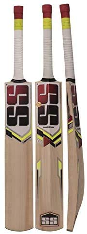 SS Cricketschläger aus Kaschmir-Weidenleder, exklusiver Cricketschläger für Erwachsene, volle Größe mit vollständiger Schutzabdeckung (Sangakara)