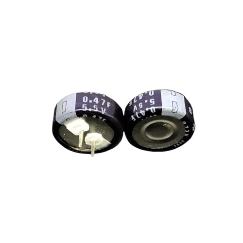 2pcs 0.47F 5.5V DBN Series 21.5x8mm 5.5V0.47F Capacitor Capacitance