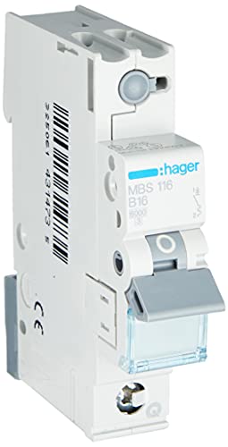 Leitungsschutzschalter 16A MBS116 QuickConnect 1-polig 6kA B-Charakt.