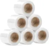 RAGO® Stretchfolie Set 6 Stück Mini Rollen 130m 6x210g I Transparent folie für möbel Stretch Folie 130m I Palettenfolie Handfolie Wickelfolie (23x21x8cm) 130m Länge