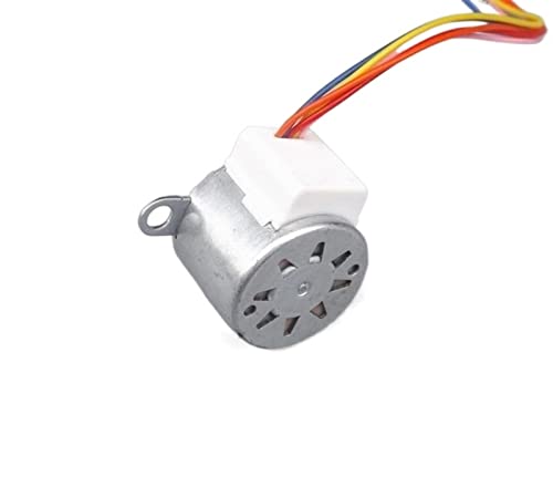 Kleiner Motor,Gleichstrommotor,Stallaufstieg DC 5V 4-Phasen-5-Draht-Schrittmotor 24YBJ Verzögerungs-Schrittmotor Langsames Schrittmotor-Boxmodell