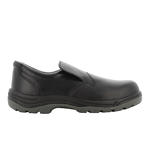 SAFETY JOGGER S3 Sicherheitsschuhe Herren mit Stahlkappe – X0600 - Rutschfester Arbeitsschuh für Damen, hochwertiger Leder Sicherheitsclog mit Stahlzwischensohle, Wasserdichtes, Schwarz, EU 43