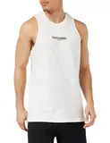 Tommy Jeans Herren Tank Top mit Logo, Weiß (White), 5XL