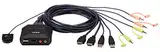 Aten CS22H 2-Port USB 4K HDMI Cable KVM Switch with Remote Port Selector
