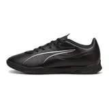 PUMA Unisex Ultra 5 Play IT Soccer Shoe, Black White, 42.5 EU