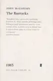 The Barracks (Faber Library, Band 28)