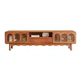 uotmui TV-Ständer Kreativer TV-Schrank, Retro-Sideboard, Wohnzimmer, Unterhaltungszentrum, Heim-Audiovisueller Schrank, Bodenschrank, Schließfach TV-Schränke fürs Wohnzimmer