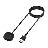 USB Ladekabel Kompatibel mit Fitbit Versa 3/Versa 4/Sense/Sense 2,100cm USB Lade Kabel, Smartwatch Watch Magnetisch Ladegerät Dock Compatible with Fitbit Sense/Versa 3