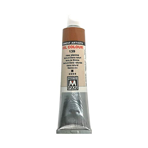 Ölfarbe für Künstler 84 Farben Professionelle Malerei Maestro Pan 45ml Tube (Raw Sienna)