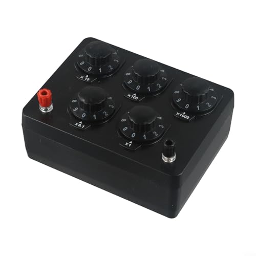 Precision Variable Decade Widerstands-Box 0-9999,9Ω 5 umschaltbare Reichweiten 0,5 W normale Leistung Bakelit Widerstandsprüfer