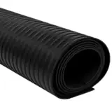 Eleganz Gummimatte Anti-Rutsch 2 x 1 m für Garage & Fitnessbereich – Breite geriffelte Bodenmatte, rutschfest & langlebig