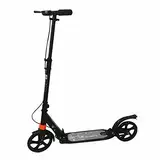 ERnonde Roller Erwachsene, Handbremse Kick Scooter Faltbar Kick Scooter höhenverstellbare bis 100KG für Kinder Jugendliche und Erwachsene Schwarz