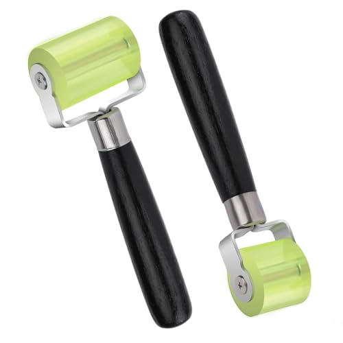 Andrückrolle Andrückwalze, 2 Stück Gummi Andrückwalze, 30 mm und 50 mm Professionell Silikon Andrückwalze, Handdruck Roller, für Kantenumleimer, Verschweißen von PVC Planen