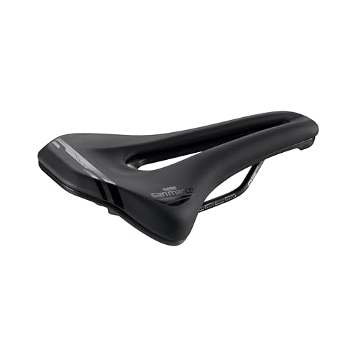 Selle San Marco Ground Dynamic - Mountainbikesattel, Off-Road, MTB Fahrradsattel, Mangan-Gestell, Anatomisches Loch - Größe L3, Schwarz