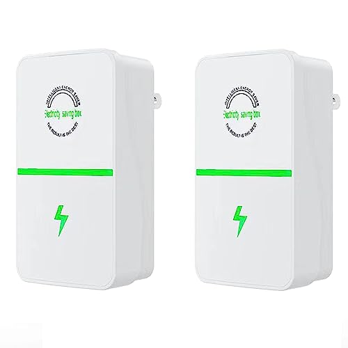 JSvsza Energy Saver, Automatische Energieeinsparung, Power Save Intelligentes Energiespargerät, Energiesparer, Haushaltsstromsparer, Stromsparbox, 90V-250V 28KW, 2 Pack