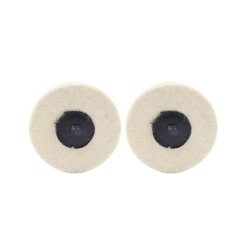 FSFYUK 3 "Polierscheibe Polierpadhalter Scheibe Wollfilz Winkelschleifer 2 Stück Wolle Beige