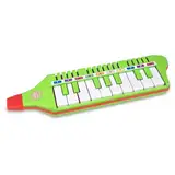 Bontempi | Green Melodica, Blasharmonika mit 10 Tasten (C-E) 310mm, Musikalisches Spielzeug für Kinder ab 3 Jahren