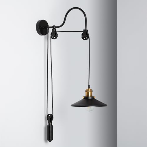 LEDKIA LIGHTING Wandleuchte Auala Schwarz für Wohnzimmer, Küche, Schlafzimmer