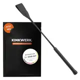 KINKWERK Spanking Reitergerte (45,5cm) für Mann & Frau | Präzise Kontrolle | Flexibel & Robust | Hochwertiges und elegantes BDSM-Accessoire