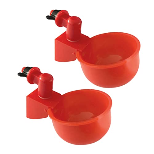 Toddmomy 2Stücke Automatischer Hühnertrinker Wasserzufuhr für Tauben Wachteln und Geflügel Abnehmbar Reinigen Langlebig und Robust