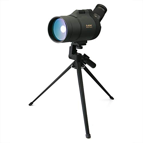 Svbony SV41 Spektiv, 25-75x70 Mak Telescope Monokular, BAK4 Prism FMC Optics Wasserdicht Spektiv mit Stativ für Vogelbeobachtung Sportschützen Wildlife Scenery Mond