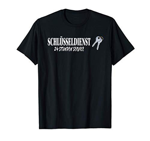 Schlüsseldienst - 24/7 Service - Schlosser Geschenk T-Shirt