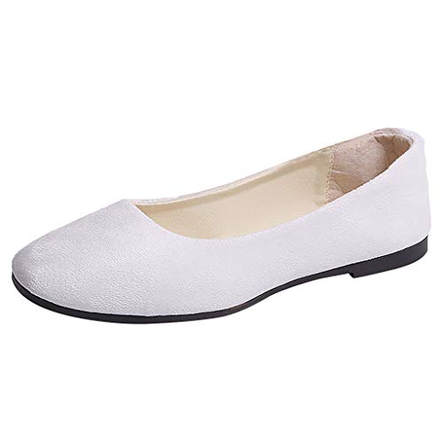 Barfussschuhe Damen Sommer Ballerina: Elegante Freizeitschuhe Damen - Sommerschuhe Bequem Leicht Schlupfschuhe Flache Arbeitsschuhe Weich Walkingschuhe Slip On Büro Schuhe Pumps Einzelne Schuhe