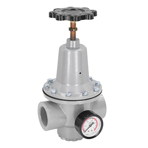 Luftregler 0,1–0,8 MPa mit Manometer, Gehäuse aus Aluminiumlegierung, Einfaches Ablesen und Einstellen für Luftkompressorregler, Kompakt und Leicht, wasser- und Staubdicht,