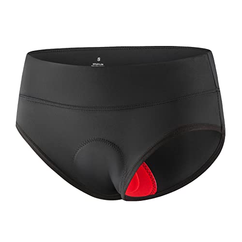 TBoonor Radlerhose Damen Gepolstert, Atmungsaktive Radunterhose Fahrradunterhose - Fahrrad Unterhosen Damen Radsport Leichte Schnell Trocknende Fahrradhose mit 4D Sitzpolster