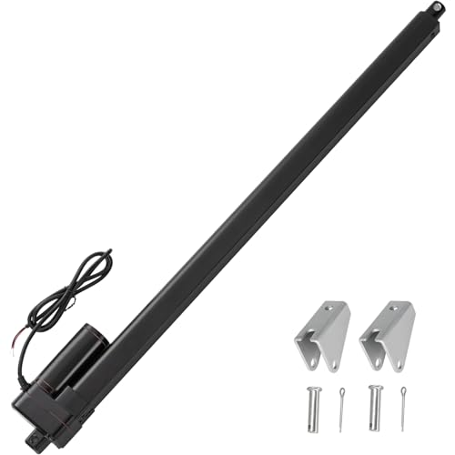  Jvnvlki Linearantrieb 12V 2000N 750mm Hublänge IP65 Wasserdicht 8mm/s Linear Actuator Lineartechnik-Aktuatoren Linearmotor Mit Montagebügeln,für Türöffner, Solartracker,elektrisches Hebesyste