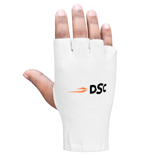 DSC Men's Batting Gloves, White, One Size