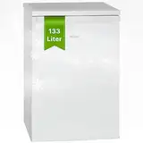 Bomann Kühlschrank ohne Gefrierfach, 133 Liter Nutzinhalt, 3 Ablagen, Kühlschrank klein mit Gemüsefach, wechselbarem Türanschlag, Tischkühlschrank leise, H:84.5 x B:56 x T:57.5cm - VS 2185.1 weiß