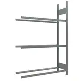 SCHULTE Lagertechnik Anbauregal, Räder-/Reifenregal, 2000 x 1300 x 400 mm (HxBxT), verzinkt, 3 Lagerebenen á 150 kg Fachlast pro Ebene