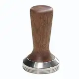 Echter Holzkaffee Espresso Manipulationsmatte Edelstahl Kaffee Pressevorrichtung Mit Abnehmbarem Gepresstem Pulverhammer