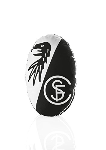 Sport Club Freiburg Nicki Kissen Logo, Mikrofaser, Samt, 50 x 35 cm, Kissen