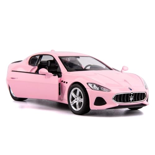 imtfzct 1/36 Maßstab Maserati GT Casting Car Model, Zinklegierung Spielzeugauto für Kinder, Pull Back Fahrzeuge Spielzeugauto für Kleinkinder Kinder Jungen Mädchen Geschenk (rosa