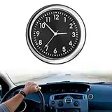 Dashboard Uhr, Motorraduhren, Mini Fahrzeug Armaturenbrett Uhr, Car Clock, Mini Auto Armaturenbrett Uhr, Quarz-Autouhr, Auto Air Vent Clip Uhr, für Auto Innendekoration kleine, black