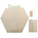 TOPBATHY Donut-präsentationstafel Aus Holz 2er-pack Donut-ständer Für Geschäft Küche Hochzeitsdekor