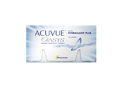 ACUVUE OASYS Kontaktlinsen – 2-Wochen-Linsen für Tag und Nacht mit -5 dpt und BC 8.4 – UV Schutz, Austrocknungsschutz & extrem komfortables Tragegefühl – 6 Linsen