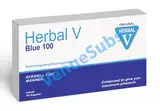 Herbal V+ Blue 100 - Blaue Pillen für erwachsene Männer - Extra stark & hochdosiert mit Soforteffekt - 10 Stück im Blister